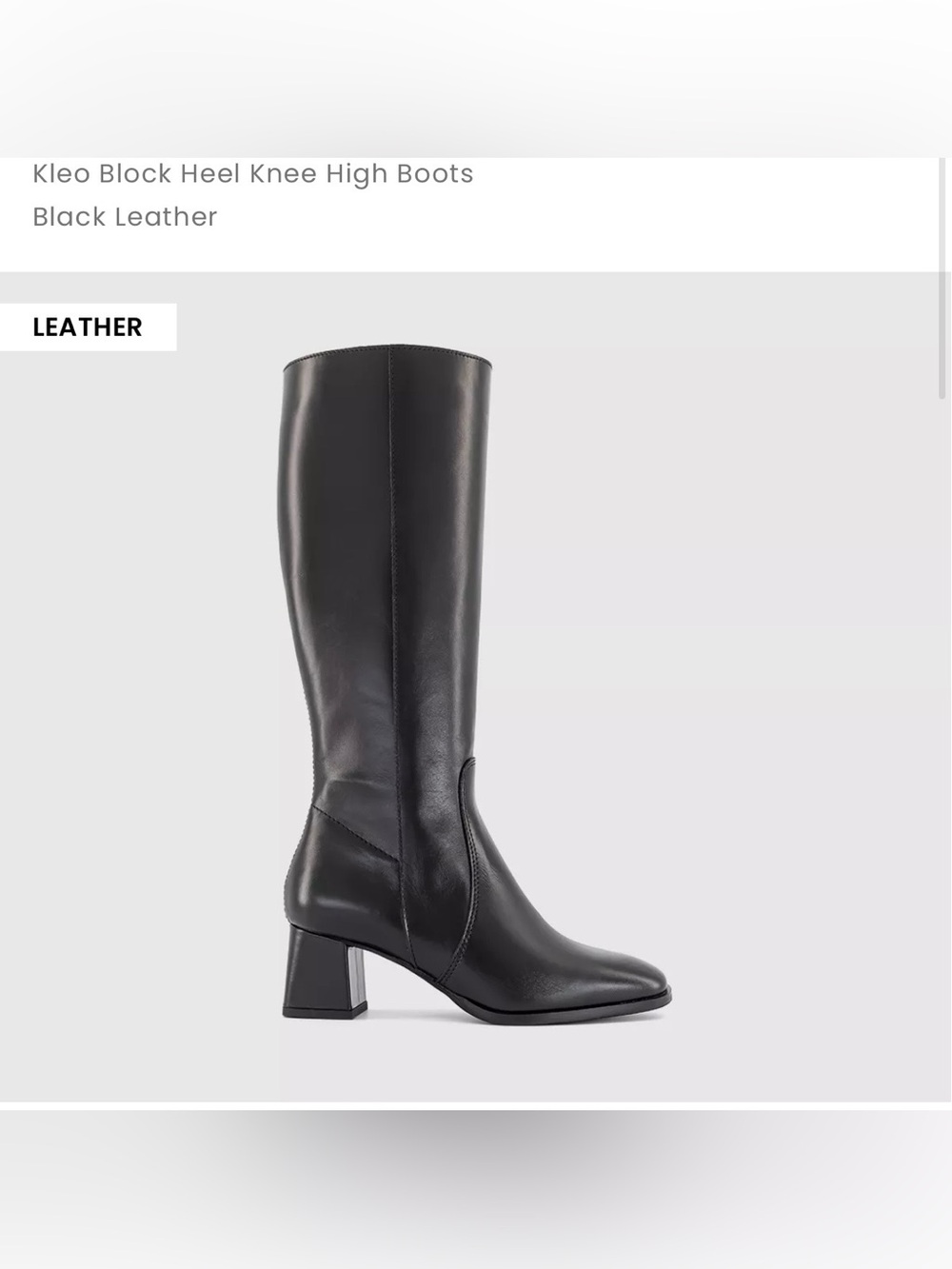 Black heeled boots